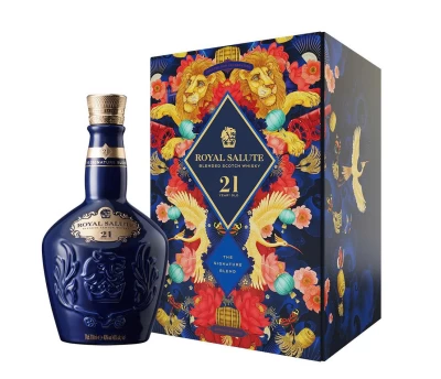 Bộ quà Tết Rượu Royal Salute 21 Years Old 70cl