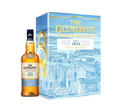 Bộ quà Tết Rượu The Glenlivet Founder’s Reserve 70cl